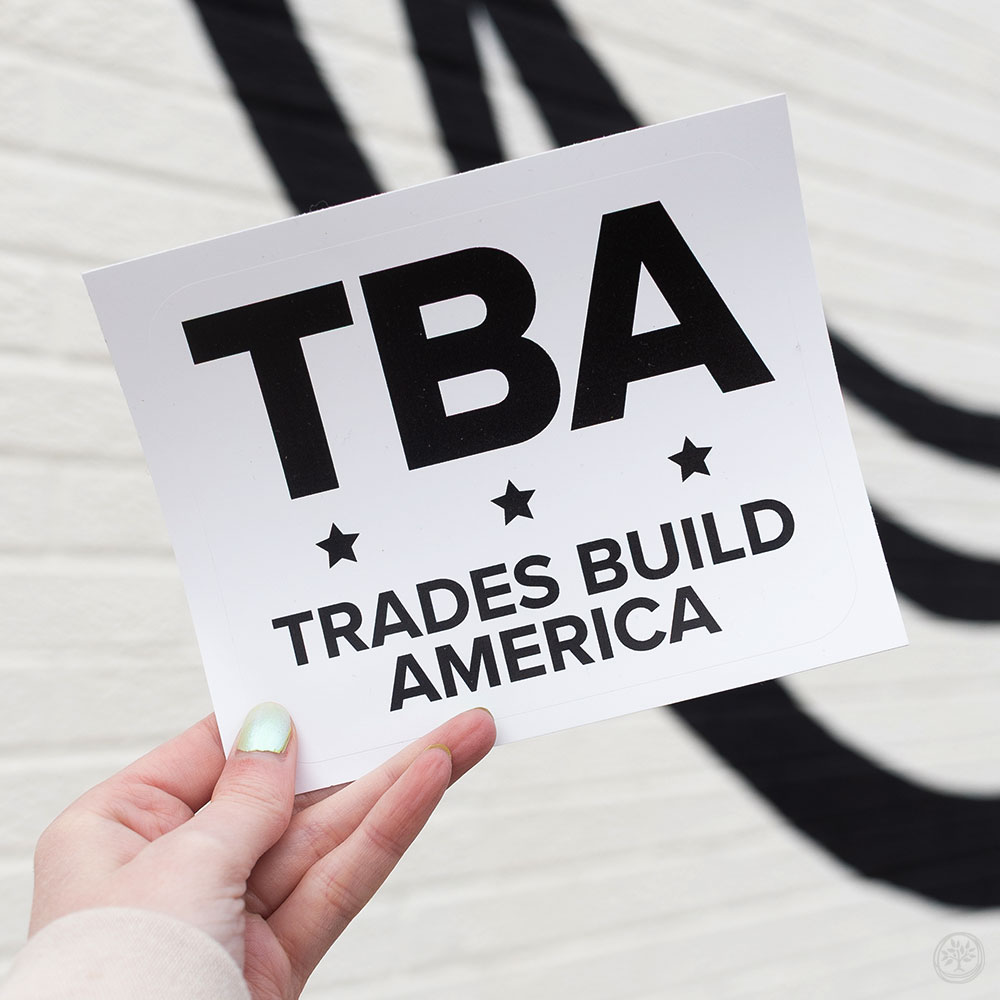 Trades Build America Decal